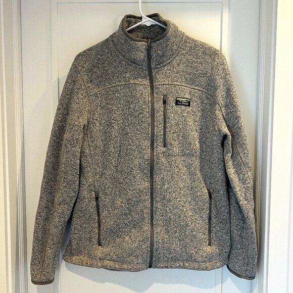 L.L. Bean Sweater Fleece Full-Zip Jacket - Picture 1 of 5